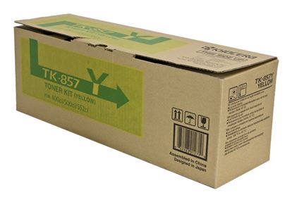 OEM Kyocera Mita TK-857Y (1T02H7AUS0) Toner Cartridge, Yellow 18K Yield 1