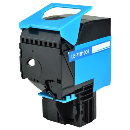 Remanufactured Lexmark 71B10C0 (71B0020) Toner Cartridge, Cyan 2.3K Yield 1