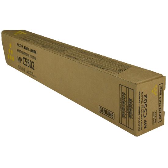 OEM Ricoh  (841752, 841680) Toner Cartridge, Yellow 22.5K Yield 1