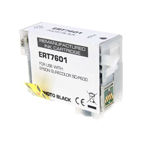 Remanufactured Epson 760 (T760120) Wide Format, Photo Black 25.9ml Yield 1