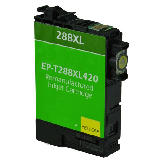 Remanufactured Epson 288XL (T288XL420) InkJet Cartridge, Yellow 450 High Yield 1
