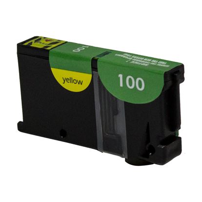 Remanufactured Lexmark 100XL (14N1071) InkJet Cartridge, Yellow 600 Yield 1