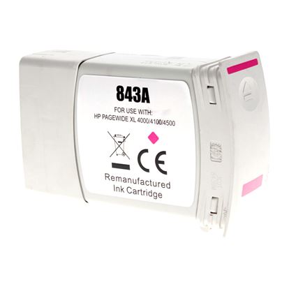 Remanufactured HP C1Q59A (843A) Inkjet Cartridge, Magenta 400 ML 1