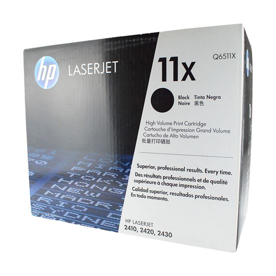 OEM HP 11X (Q6511X) Toner Cartridge, Black 12K High Yield 1