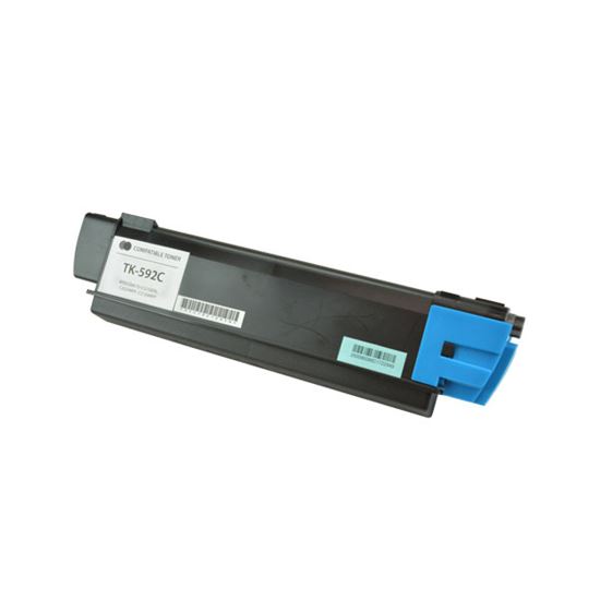 Compatible Kyocera Mita TK-592C (1T02KVCUS0) Toner Cartridge, Cyan 5K Yield 1