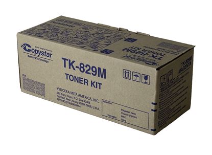 OEM Copystar TK-829M (1T02FZBCS0) Toner Cartridge, Magenta 7K Yield 1
