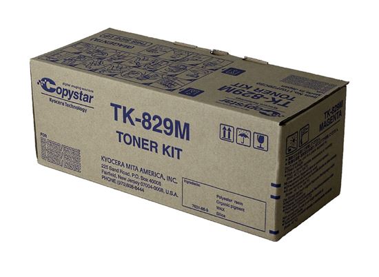 OEM Copystar TK-829M (1T02FZBCS0) Toner Cartridge, Magenta 7K Yield 1