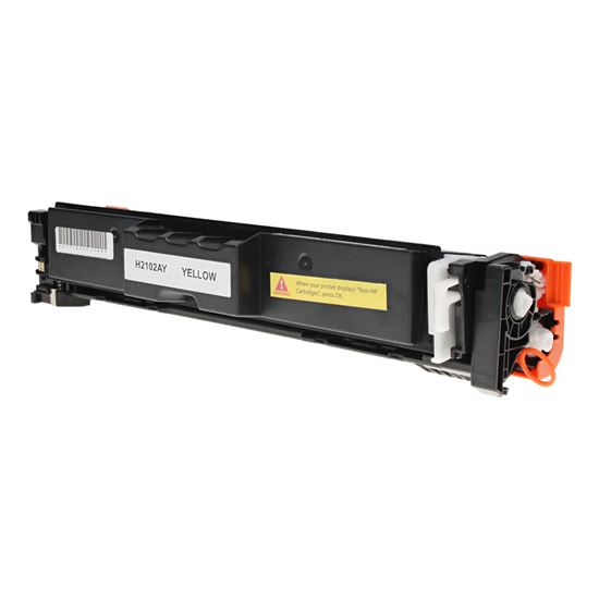 Compatible HP 210A (W2102A) Toner Cartridge, Yellow 1.8K Yield, (New chip), Will not work with E series 1