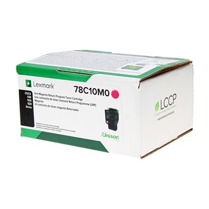 OEM Lexmark  (78C10M0) Toner Cartridge, Magenta 1.4K Yield, Return Program 1