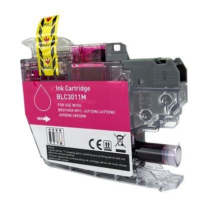 Compatible Brother LC3011 (LC3011M) InkJet Cartridge, Magenta 200 Yield 1