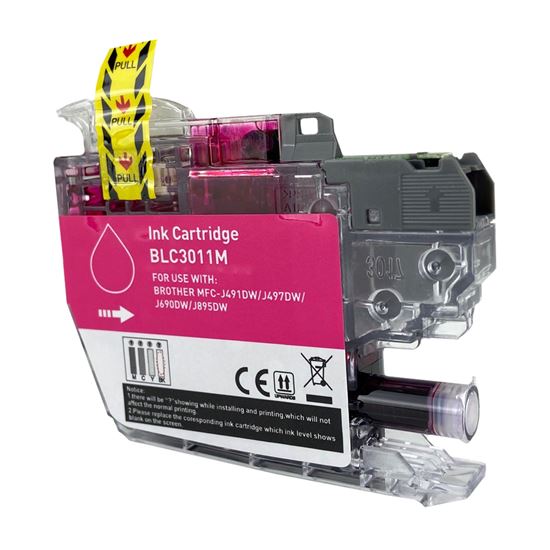 Compatible Brother LC3011 (LC3011M) InkJet Cartridge, Magenta 200 Yield 1