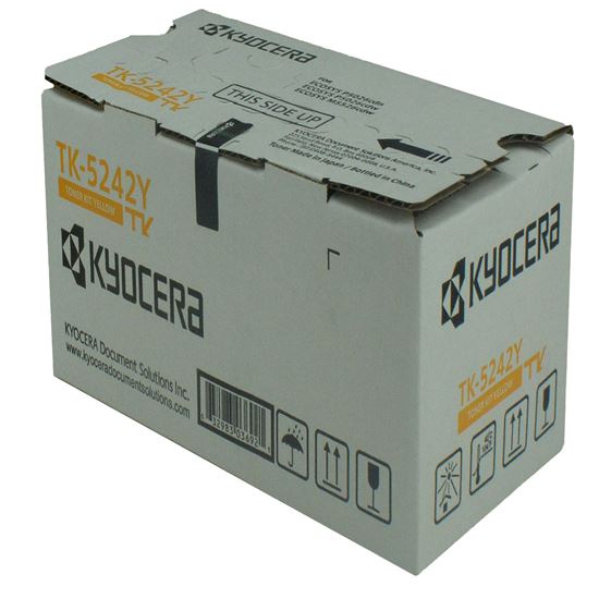 OEM Kyocera Mita TK-5242Y (1T02R7AUS0) Toner Cartridge, Yellow 3K Yield 1