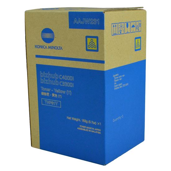 OEM Konica Minolta TNP81Y (AAJW231) Toner Cartridge, Yellow 9K Yield 1