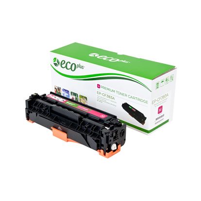 EcoPlus HP 312A (CF383A) Toner Cartridge, Magenta 2.7K Yield 1