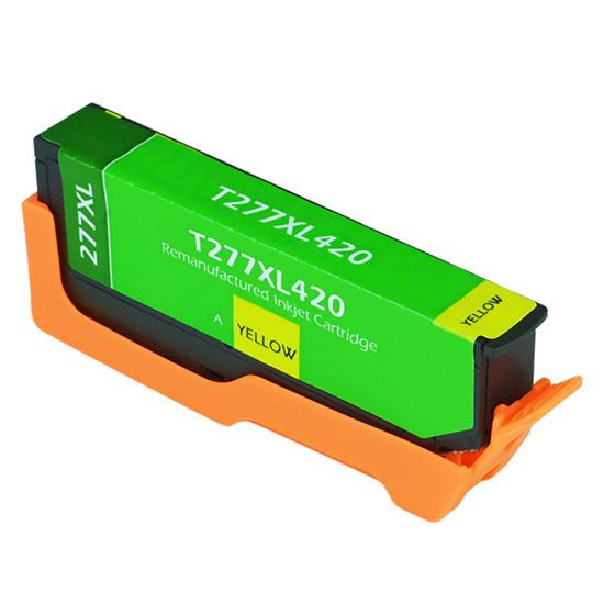Remanufactured Epson 277XL (T277XL420) InkJet Cartridge, Yellow 740 High Yield 1