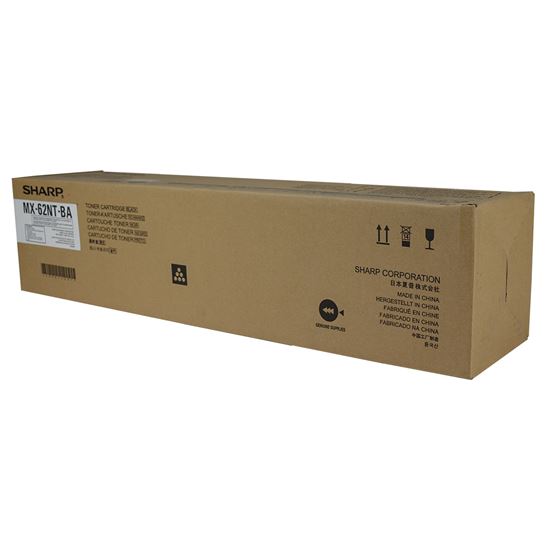 OEM Sharp MX-62NTBA Toner Cartridge, Black 65K Yield 1