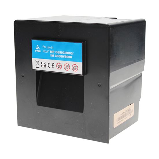 Compatible Ricoh MP C8003 (842199) Toner Cartridge, Cyan 26K Yield, TAA Compliant, Made in USA 1