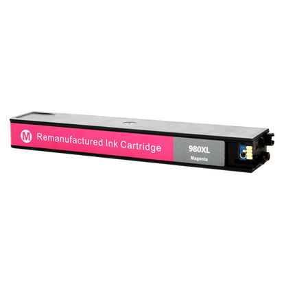 Remanufactured HP 980 (D8J08A) InkJet Cartridge, Magenta 6.6K Yield 1