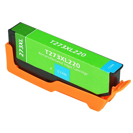 Remanufactured Epson 273XL (T273XL220) InkJet Cartridge, Cyan 650 High Yield 1