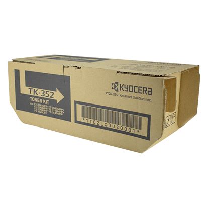 OEM Kyocera Mita TK-352 (1T02LX0US0) Toner Cartridge, Black 15K Yield 1