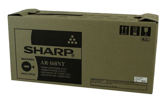 OEM Sharp AR-168NT Toner Cartridge, Black 8K Yield 1