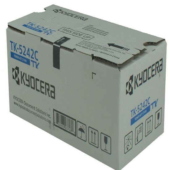 OEM Kyocera Mita TK-5242C (1T02R7CUS0) Toner Cartridge, Cyan 3K Yield 1