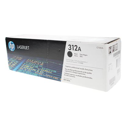 OEM HP 312A (CF380A) Toner Cartridge, Black 2.4K Yield 1