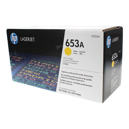 OEM HP 653A (CF322A) Toner Cartridge, Yellow 16.5K Yield 1