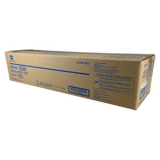 OEM Konica Minolta DV512C (A2XN0KD) Developer Unit, Cyan 590K Yield 1