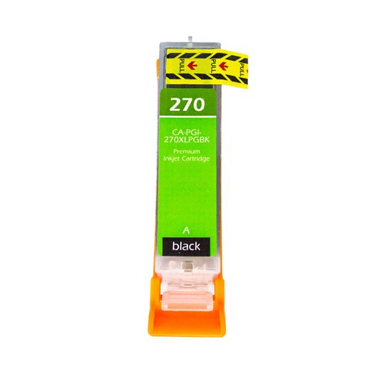 Remanufactured Canon 270XL (PGI-270XL) InkJet Cartridge, Pigment Black 500 High Yield 1