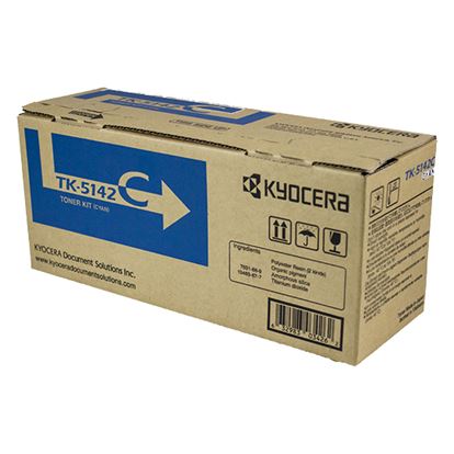 OEM Kyocera Mita TK-5142C (1T02NRCUS0) Toner Cartridge, Cyan 5K Yield 1