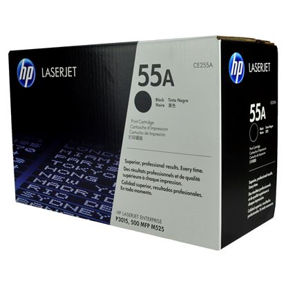 OEM HP 55A (CE255A) Toner Cartridge, Black 6K Yield 1