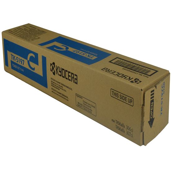 OEM Kyocera Mita TK-5197C (1T02R4CUS0) Toner Cartridge, Cyan 7K Yield 1