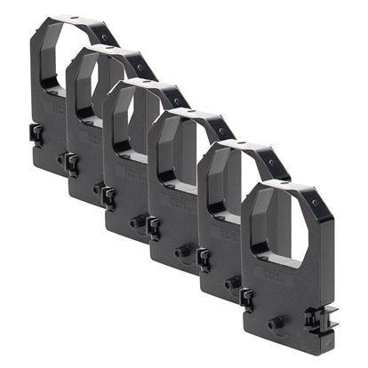 Compatible NCR (Iconex Americas) 198161B POS Ribbon, Black, 6 Pack Value Pack 1