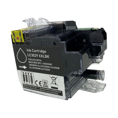 Compatible Brother LC3029 XXL (LC3029BK) InkJet Cartridge, Black 3K Super High Yield 1