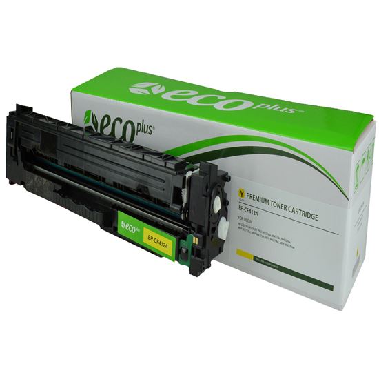 EcoPlus HP 410A (CF412A) Toner Cartridge, Yellow 2.3K Yield 1