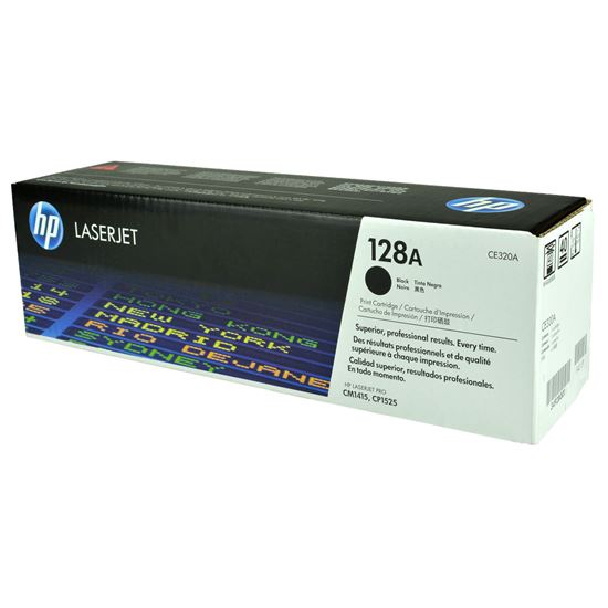 OEM HP 128A (CE320A) Toner Cartridge, Black 2K Yield 1