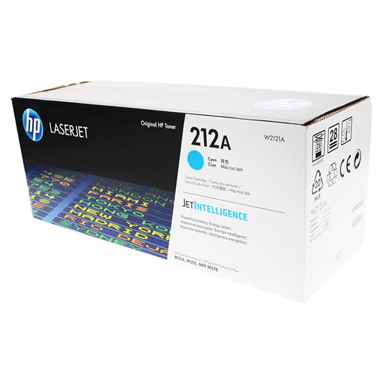 OEM HP 212A (W2121A) Toner Cartridge, Cyan 4.5K Yield 1