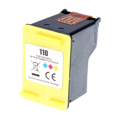 Remanufactured HP 110 (CB304AN) InkJet Cartridge, Tri-Color 55 Yield 1