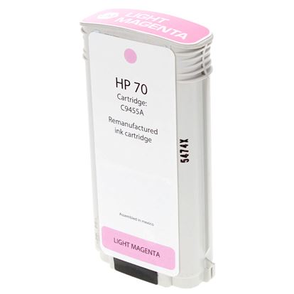 Remanufactured HP 70 (C9455A) Wide Format, Light Magenta 130ml Yield 1