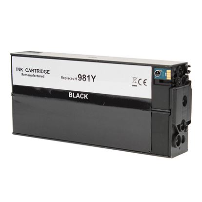 Remanufactured HP 981Y (L0R16A) InkJet Cartridge, Black 20K Extra High Yield 1