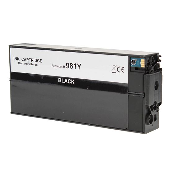 Remanufactured HP 981Y (L0R16A) InkJet Cartridge, Black 20K Extra High Yield 1