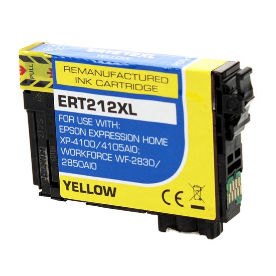 Remanufactured Epson 212XL (T212XL420) InkJet Cartridge, Yellow 350 High Yield 1