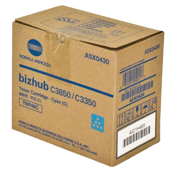OEM Konica Minolta TNP48C (A5X0430) Toner Cartridge, Cyan 10K Yield 1