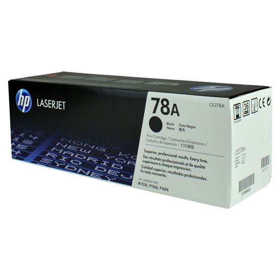 OEM HP 78A (CE278A) Toner Cartridge, Black 2.1K Yield 1