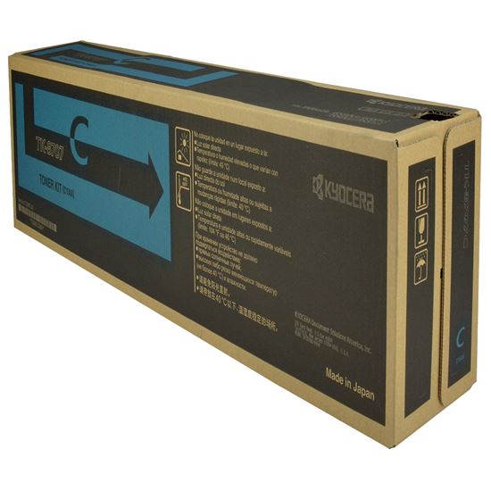 OEM Kyocera Mita TK-8707C (1T02K9CUS0) Toner Cartridge, Cyan 30K Yield 1
