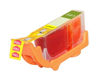 Compatible Canon CLI-221 (CLI-221Y) InkJet Cartridge, Yellow 420 Yield 1
