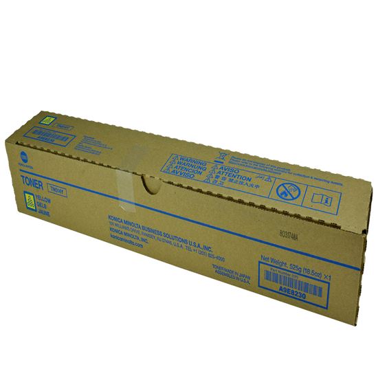 OEM Konica Minolta TN514Y (A9E8230) Toner Cartridge, Yellow 26K Yield 1