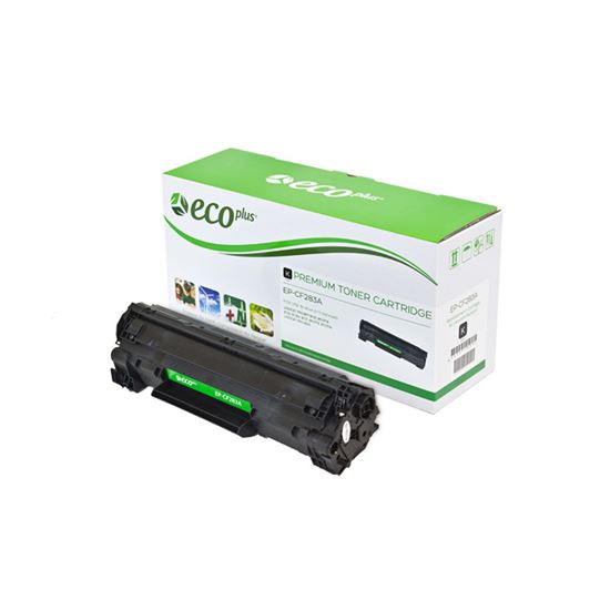 EcoPlus HP 83A (CF283A) Toner Cartridge, Black 1.5K Yield 1