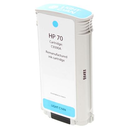 Remanufactured HP 70 (C9390A) Wide Format, Light Cyan 130ml Yield 1